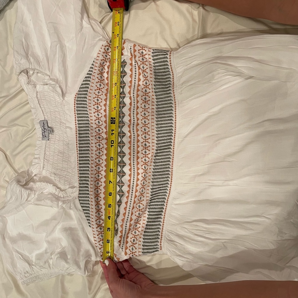 Karolina Embroidered Midi in Ivory - Picture 9 of 9